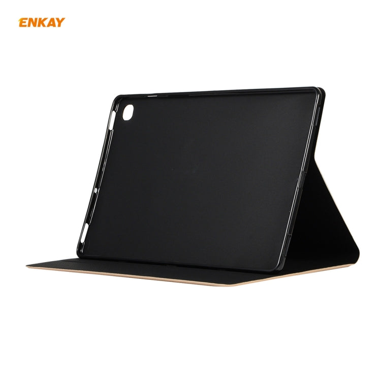 For Samsung Galaxy Tab A7 10.4 T500 / T505 2020 / 2022 ENKAY Horizontal Flip PU Leather + TPU Smart Case with Holder & Sleep / Wake-up Function(Dark Blue) - free shipping - PMc TechLife - Order now!