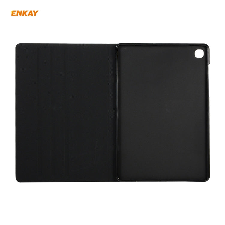 For Samsung Galaxy Tab A7 10.4 T500 / T505 2020 / 2022 ENKAY Horizontal Flip PU Leather + TPU Smart Case with Holder & Sleep / Wake-up Function(Cyan) - free shipping - PMc TechLife - Order now!