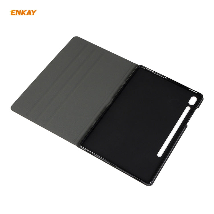 For Samsung Galaxy Tab S8 / Galaxy Tab S7 11.0 T870 / T875 ENKAY Horizontal Flip PU Leather + TPU Smart Case with Holder & Sleep / Wake-up Function(Light Blue) - free shipping - PMc TechLife - Order now!