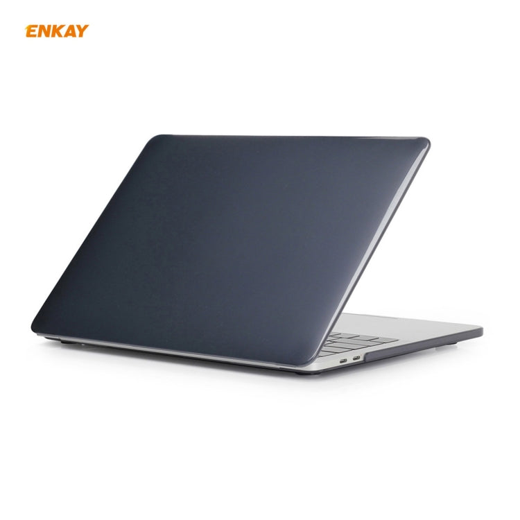 ENKAY 3 in 1 Crystal Laptop Protective Case + US Version TPU Keyboard Film + Anti-dust Plugs Set for MacBook Pro 13.3 inch A1708 (without Touch Bar)(Black) - free shipping - PMC Jewellery - Order now!