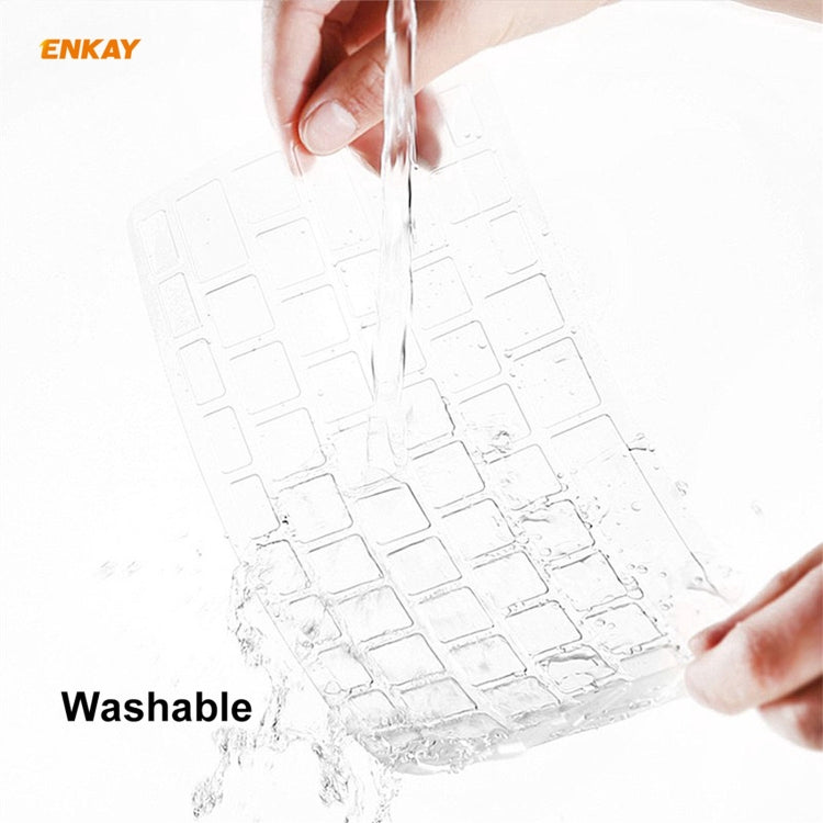 ENKAY 3 in 1 Crystal Laptop Protective Case + US Version TPU Keyboard Film + Anti-dust Plugs Set for MacBook Pro 13.3 inch A1708 (without Touch Bar)(Orange) - free shipping - PMC Jewellery - Order now!