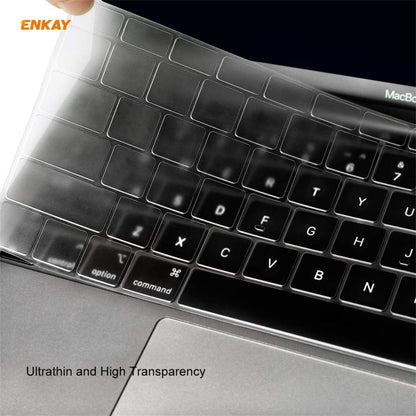 ENKAY 3 in 1 Crystal Laptop Protective Case + US Version TPU Keyboard Film + Anti-dust Plugs Set for MacBook Pro 13.3 inch A1708 (without Touch Bar)(Transparent) - MacBook Pro Cases by ENKAY | Online Shopping South Africa | PMC Jewellery | Buy Now Pay Later Mobicred