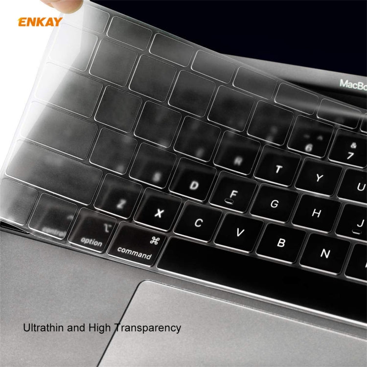 ENKAY 3 in 1 Crystal Laptop Protective Case + EU Version TPU Keyboard Film + Anti-dust Plugs Set for MacBook Pro 13.3 inch A1706 / A1989 / A2159 (with Touch Bar)(Pink) - free shipping - PMC Jewellery - Order now!