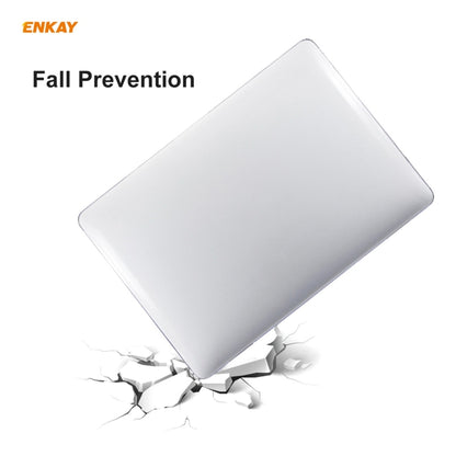 ENKAY 3 in 1 Crystal Laptop Protective Case + US Version TPU Keyboard Film + Anti-dust Plugs Set for MacBook Pro 15.4 inch A1707 & A1990 (with Touch Bar)(Orange) - MacBook Pro Cases by ENKAY | Online Shopping South Africa | PMC Jewellery | Buy Now Pay Later Mobicred