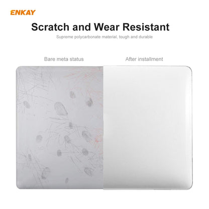 ENKAY 3 in 1  Crystal Laptop Protective Case + EU Version TPU Keyboard Film + Anti-dust Plugs Set for MacBook Pro 15.4 inch A1707 & A1990 (with Touch Bar)(Black) - MacBook Pro Cases by ENKAY | Online Shopping South Africa | PMC Jewellery | Buy Now Pay Later Mobicred