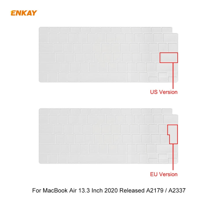 ENKAY 3 in 1 Matte Laptop Protective Case + US Version TPU Keyboard Film + Anti-dust Plugs Set for MacBook Air 13.3 inch A2179 & A2337 (2020)(Orange) - MacBook Air Cases by ENKAY | Online Shopping South Africa | PMC Jewellery | Buy Now Pay Later Mobicred