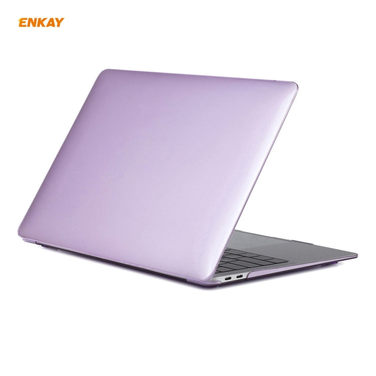 For MacBook Air 13.3 inch A2179 & A2337 2020 ENKAY 3 in 1 Crystal Laptop Protective Case + US Version TPU Keyboard Film + Anti-dust Plugs Set(Purple) - free shipping - PMC Jewellery - Order now!