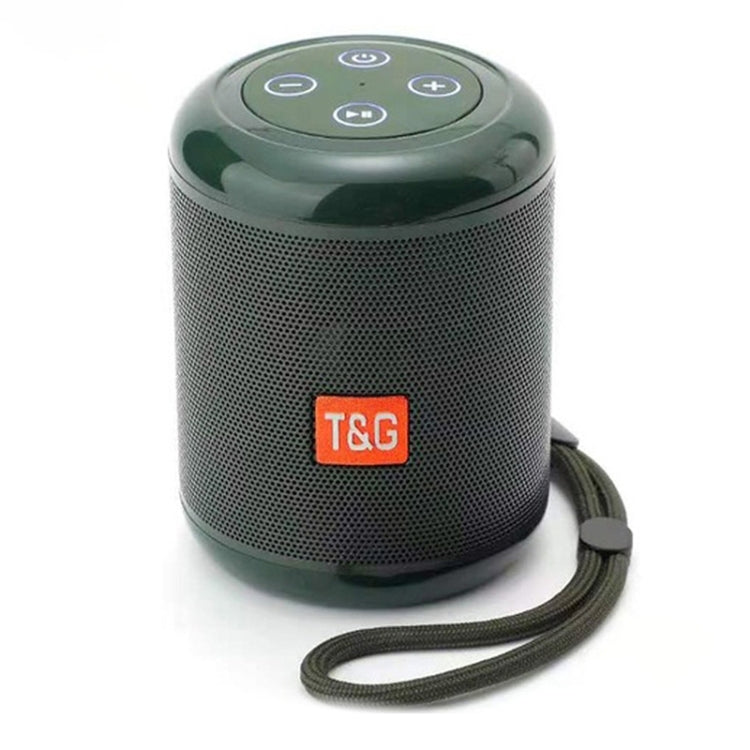 T&G TG519 TWS HiFi Portable Bluetooth Speaker Subwoofer Outdoor Wireless Column Speakers Support TF Card / FM / 3.5mm AUX / U Disk / Hands-free Call(Dark Green) - Desktop Speaker by T&G | Online Shopping South Africa | PMC Jewellery | Buy Now Pay Later Mobicred