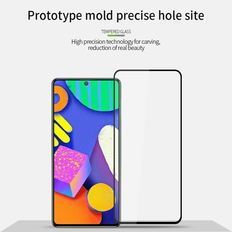For Samsung Galaxy F62 MOFI 9H 2.5D Full Screen Tempered Glass Film(Black) - Galaxy Tempered Glass by MOFI | Online Shopping South Africa | PMC TechLife | Buy Now Pay Later Mobicred