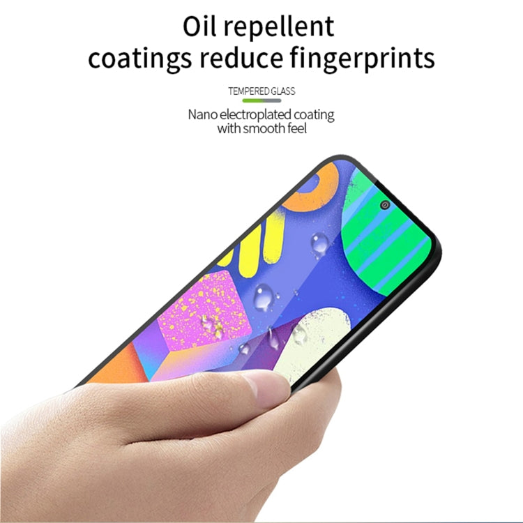 For Samsung Galaxy F62 MOFI 9H 2.5D Full Screen Tempered Glass Film(Black) - Galaxy Tempered Glass by MOFI | Online Shopping South Africa | PMC TechLife | Buy Now Pay Later Mobicred
