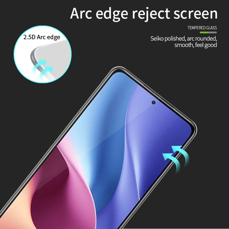 For Xiaomi Redmi K40 / K40 Pro MOFI 9H 2.5D Full Screen Tempered Glass Film(Black) -  by MOFI | Online Shopping South Africa | PMC TechLife