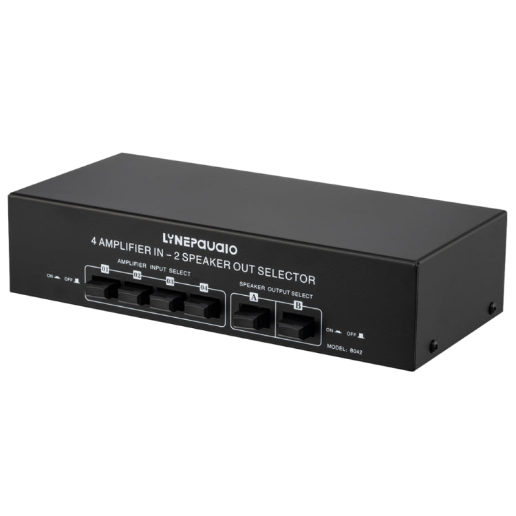 B042 4-in 2-out Power Amplifier Sound Switcher Loudspeaker Switch Distributor, 300W Per Channel Lossless Sound Quality - free shipping - PMC Jewellery - Order now!