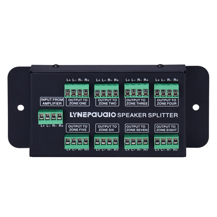 1 In 8 Out Amplifier And Sound Speaker Distributor, 8-Area Sound Source, Signal Distribution Panel, Audio Input, 300W Per Channel -  by PMC Jewellery | Online Shopping South Africa | PMC Jewellery | Buy Now Pay Later Mobicred