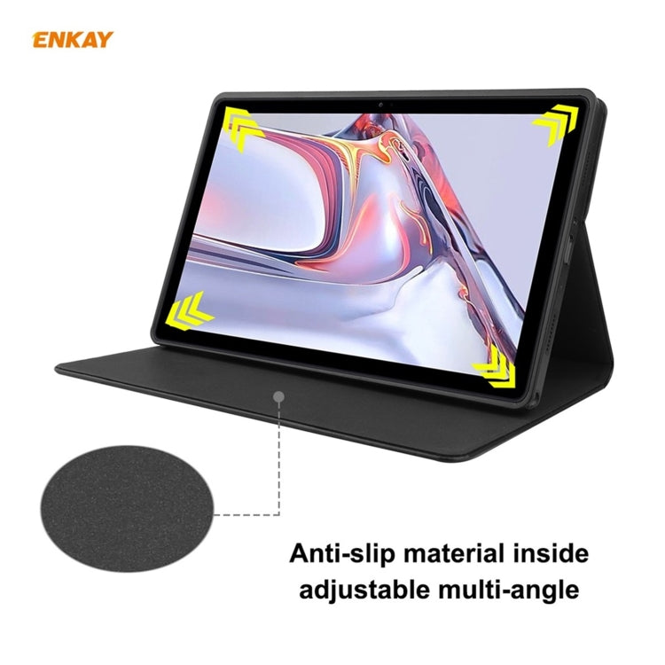 For Samsung Galaxy Tab A7 10.4 T500 / T505 2020 / 2022 ENKAY Cow Texture TPU Leather Smart Case(Dark Blue) - free shipping - PMc TechLife - Order now!