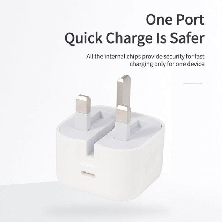 A2344 20W PD 3.0 Type-C / USB-C Folding Travel Charger + USB-C / Type-C to 8 Pin Fast Charging Data Cable Set, UK Plug, Length: 1m - free shipping - PMC Jewellery - Order now!