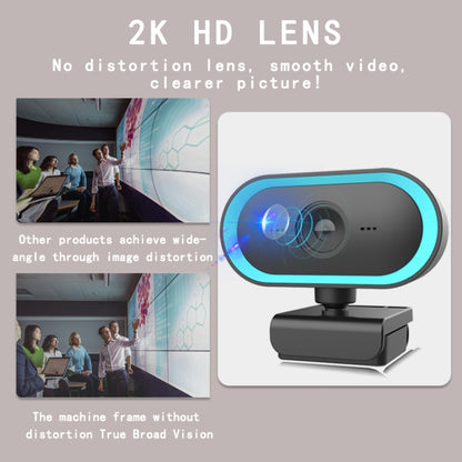 C11 2K Picture Quality HD Without Distortion 360 Degrees Rotate Built-in Microphone Sound Clear Webcams with Tripod(Blue) - HD Camera by PMC Jewellery | Online Shopping South Africa | PMC Jewellery | Buy Now Pay Later Mobicred