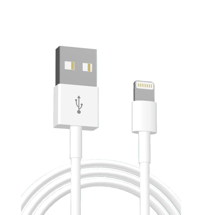 Dual USB Portable Travel Charger + 1 Meter USB to 8 Pin Data Cable, EU Plug(Black) - free shipping - PMC Jewellery - Order now!