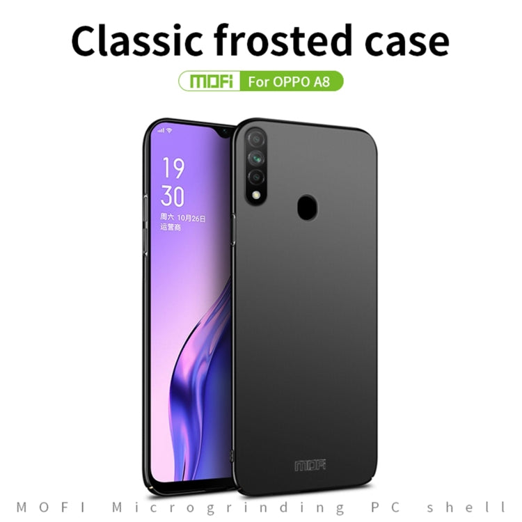 For OPPO A8 MOFI Frosted PC Ultra-thin Hard Case(Black) - OPPO Cases by MOFI | Online Shopping South Africa | PMC Jewellery