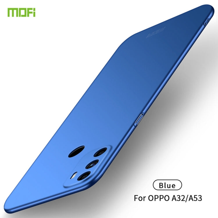 For OPPO A32 / A52 MOFI Frosted PC Ultra-thin Hard Case(Blue) - OPPO Cases by MOFI | Online Shopping South Africa | PMC Jewellery