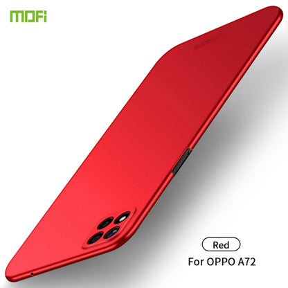 For OPPO A72 MOFI Frosted PC Ultra-thin Hard Case(Red) - OPPO Cases by MOFI | Online Shopping South Africa | PMC Jewellery