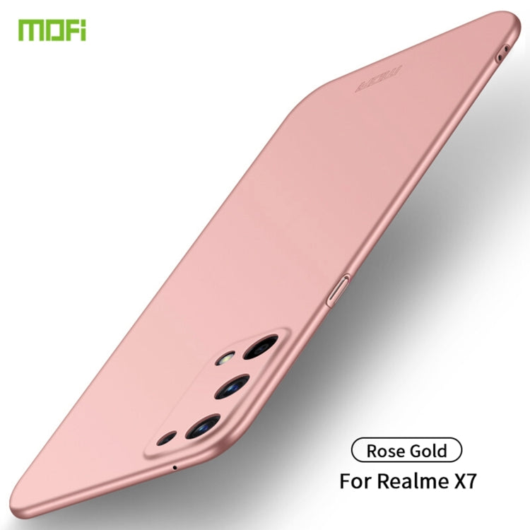 For OPPO Realme X7 MOFI Frosted PC Ultra-thin Hard Case(Rose Gold) - Realme Cases by MOFI | Online Shopping South Africa | PMC Jewellery