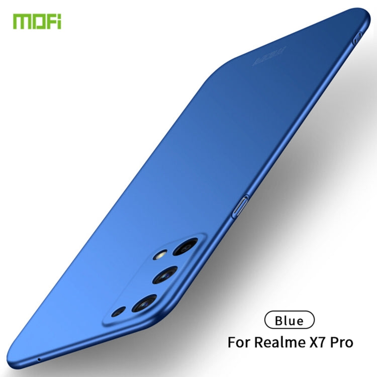 For OPPO Realme X7 Pro MOFI Frosted PC Ultra-thin Hard Case(Blue) - Realme Cases by MOFI | Online Shopping South Africa | PMC Jewellery