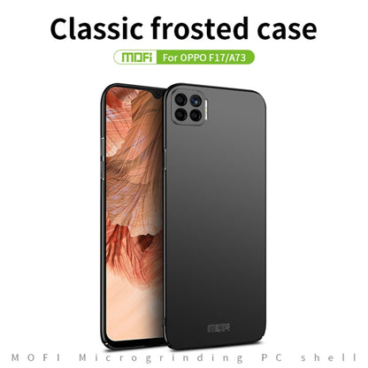 For OPPO F17 / A73 MOFI Frosted PC Ultra-thin Hard Case(Gold) - OPPO Cases by MOFI | Online Shopping South Africa | PMC Jewellery