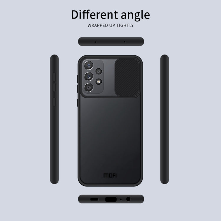 For Samsung Galaxy A72 5G / 4G MOFI Xing Dun Series Translucent Frosted PC + TPU Privacy Anti-glare Shockproof All-inclusive Protective Case(Blue) - Galaxy Phone Cases by MOFI | Online Shopping South Africa | PMC TechLife