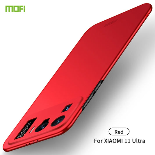 For Xiaomi Mi 11 Ultra MOFI Frosted PC Ultra-thin Hard Case(Red) - Xiaomi Cases by MOFI | Online Shopping South Africa | PMC Jewellery