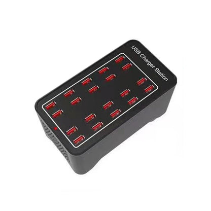 100W 20 USB Ports Fast Charger Station Smart Charger, AC 110-240V, Plug Size:AU Plug - Multifunction Charger by PMC Jewellery | Online Shopping South Africa | PMC Jewellery | Buy Now Pay Later Mobicred