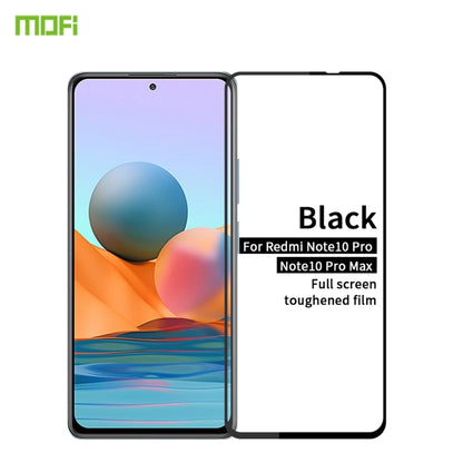 For Redmi Note 10 Pro / Note 10 Pro Max MOFI 9H 2.5D Full Screen Tempered Glass Film(Black) -  by MOFI | Online Shopping South Africa | PMC Jewellery