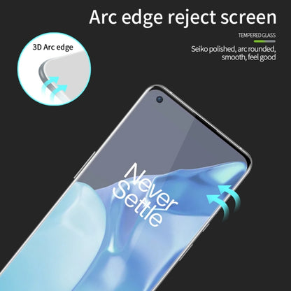 For OnePlus 9 Pro MOFI 9H 3D Explosion Proof Thermal Bending Full Screen Covered Tempered Glass Film(Black) - OnePlus Tempered Glass by MOFI | Online Shopping South Africa | PMC Jewellery