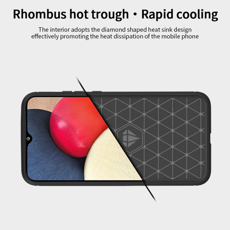 For Samsung Galaxy A02s/M02s/F02s(US Version) MOFI Gentleness Series Brushed Texture Carbon Fiber Soft TPU Case(Grey) - Galaxy Phone Cases by MOFI | Online Shopping South Africa | PMC TechLife
