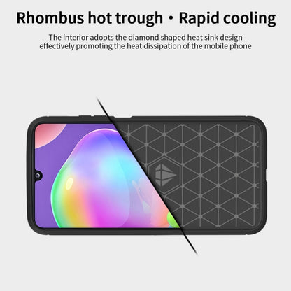 For Samsung Galaxy A32 5G MOFI Gentleness Series Brushed Texture Carbon Fiber Soft TPU Case(Blue) - Galaxy Phone Cases by MOFI | Online Shopping South Africa | PMC Jewellery