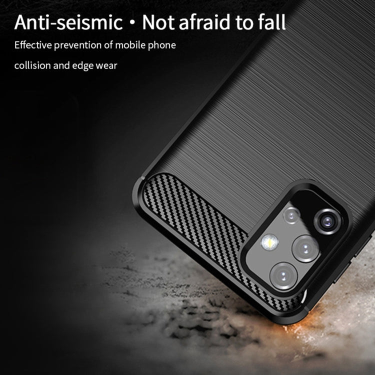 For Samsung Galaxy A32 5G MOFI Gentleness Series Brushed Texture Carbon Fiber Soft TPU Case(Red) - Galaxy Phone Cases by MOFI | Online Shopping South Africa | PMC TechLife | Buy Now Pay Later Mobicred