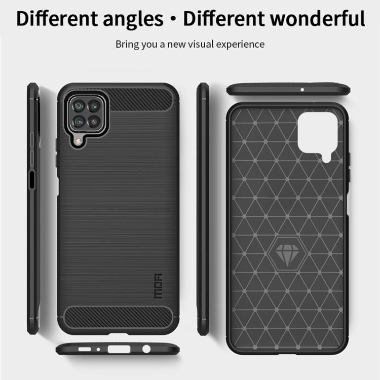 For Samsung Galaxy F62 / M62 MOFI Gentleness Series Brushed Texture Carbon Fiber Soft TPU Case(Black) - Galaxy Phone Cases by MOFI | Online Shopping South Africa | PMC TechLife