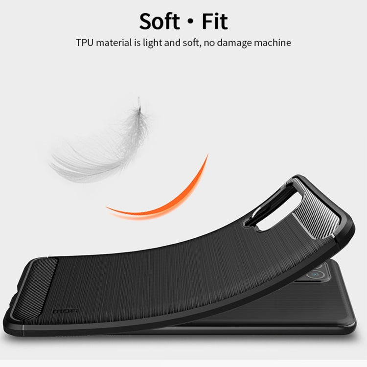 For Samsung Galaxy F62 / M62 MOFI Gentleness Series Brushed Texture Carbon Fiber Soft TPU Case(Grey) - Galaxy Phone Cases by MOFI | Online Shopping South Africa | PMC TechLife