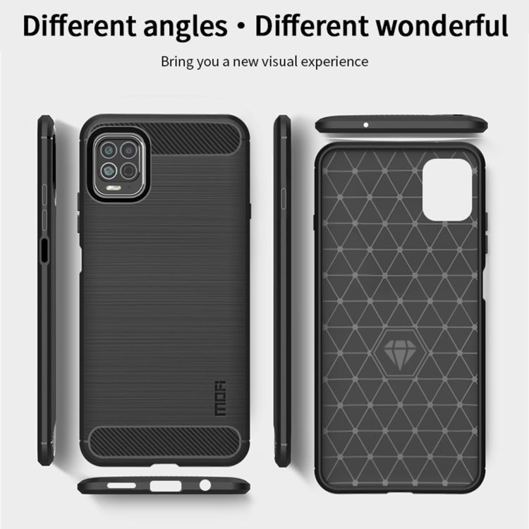 For Motorola Moto Edge S MOFI Gentleness Series Brushed Texture Carbon Fiber Soft TPU Case(Gray) - Motorola Cases by MOFI | Online Shopping South Africa | PMC Jewellery