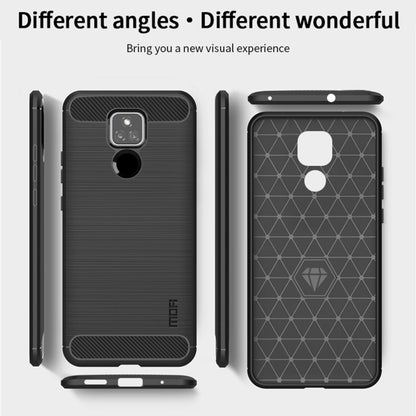 For Motorola Moto G Play 2021 MOFI Gentleness Series Brushed Texture Carbon Fiber Soft TPU Case(Black) - Motorola Cases by MOFI | Online Shopping South Africa | PMC Jewellery