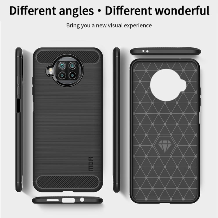 For Xiaomi Mi 10T Lite /Mi 10i 5G / Note 9 Pro 5G MOFI Gentleness Series Brushed Texture Carbon Fiber Soft TPU Case(Black) - Xiaomi Cases by MOFI | Online Shopping South Africa | PMC Jewellery