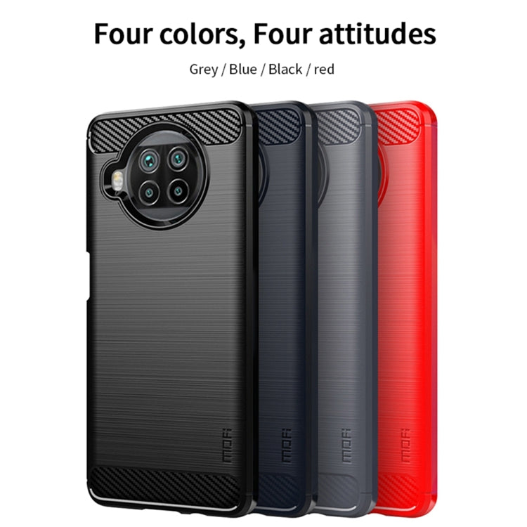 For Xiaomi Mi 10T Lite /Mi 10i 5G / Note 9 Pro 5G MOFI Gentleness Series Brushed Texture Carbon Fiber Soft TPU Case(Black) - Xiaomi Cases by MOFI | Online Shopping South Africa | PMC Jewellery