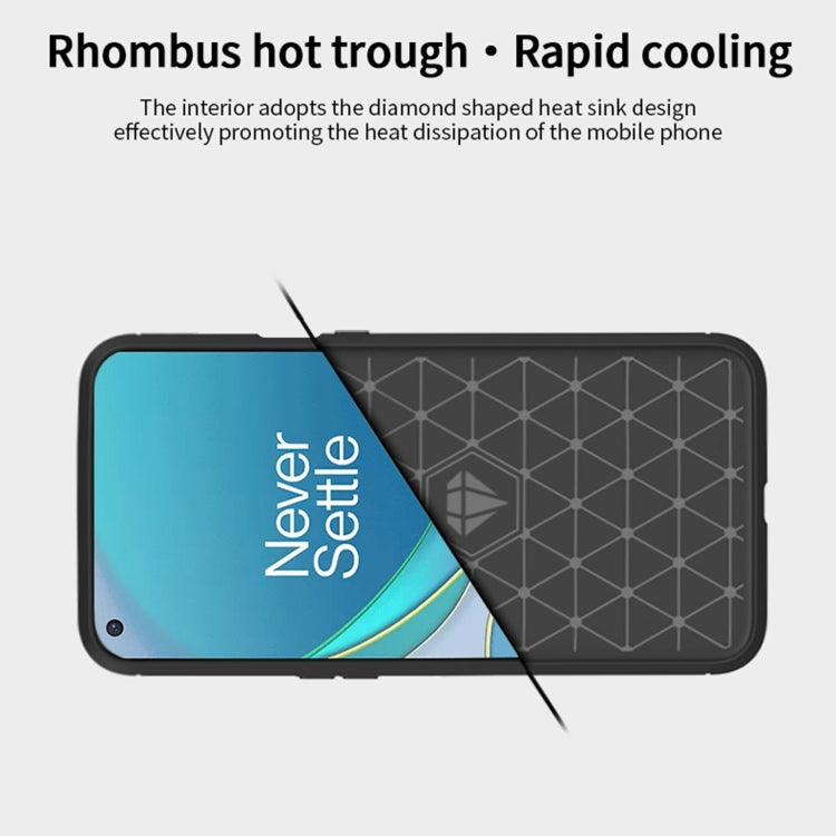 For OnePlus 9 Pro MOFI Gentleness Series Brushed Texture Carbon Fiber Soft TPU Case(Black) - OnePlus Cases by MOFI | Online Shopping South Africa | PMC Jewellery