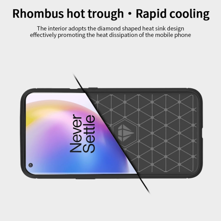 For OnePlus 8 Pro MOFI Gentleness Series Brushed Texture Carbon Fiber Soft TPU Case(Grey) - OnePlus Cases by MOFI | Online Shopping South Africa | PMC Jewellery