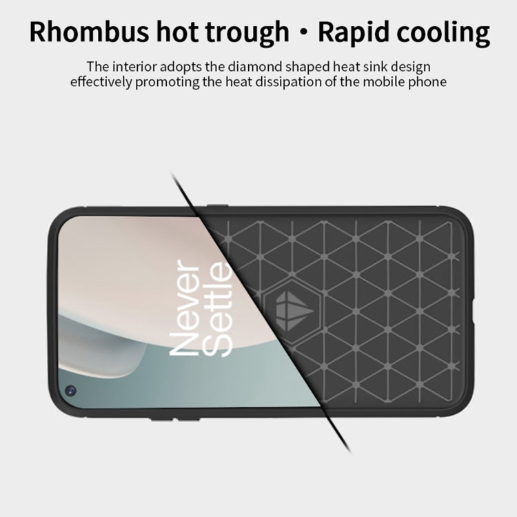 For OnePlus Nord N100 MOFI Gentleness Series Brushed Texture Carbon Fiber Soft TPU Case(Grey) - OnePlus Cases by MOFI | Online Shopping South Africa | PMC TechLife | Buy Now Pay Later Mobicred
