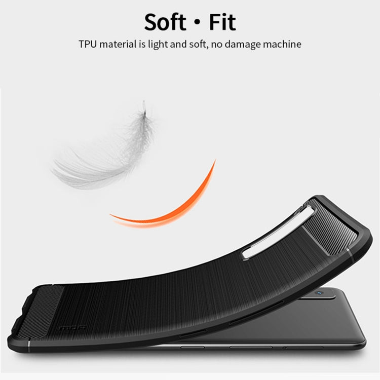 For LG Stylo 7 5G MOFI Gentleness Series Brushed Texture Carbon Fiber Soft TPU Case(Grey) - LG by MOFI | Online Shopping South Africa | PMC TechLife | Buy Now Pay Later Mobicred