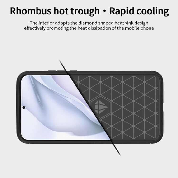 For Huawei P50 Pro MOFI Gentleness Series Brushed Texture Carbon Fiber Soft TPU Case(Gray) - Huawei Cases by MOFI | Online Shopping South Africa | PMC Jewellery