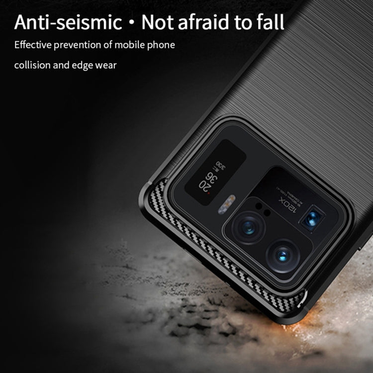 For Xiaomi Mi 11 Ultra MOFI Gentleness Series Brushed Texture Carbon Fiber Soft TPU Case(Blue) - Xiaomi Cases by MOFI | Online Shopping South Africa | PMC TechLife