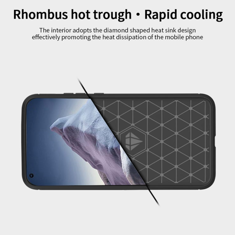 For Xiaomi Mi 11 Ultra MOFI Gentleness Series Brushed Texture Carbon Fiber Soft TPU Case(Blue) - Xiaomi Cases by MOFI | Online Shopping South Africa | PMC TechLife