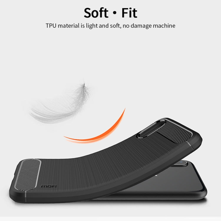 For Sony Xperia ACE ll MOFI Gentleness Series Brushed Texture Carbon Fiber Soft TPU Case(Red) - Sony Cases by MOFI | Online Shopping South Africa | PMC TechLife | Buy Now Pay Later Mobicred