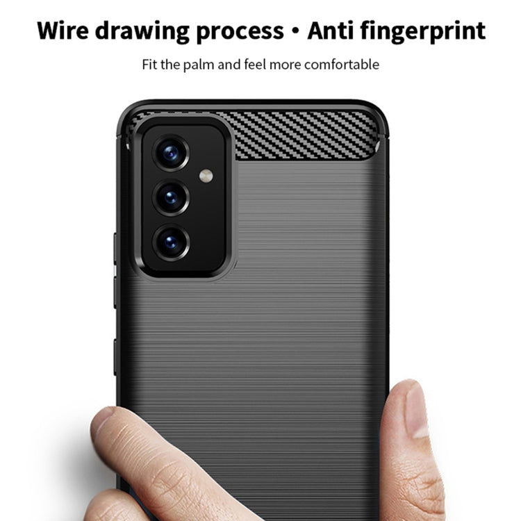 For Samsung Galaxy A82 / Quantum2 MOFI Gentleness Series Brushed Texture Carbon Fiber Soft TPU Case(Black) - Galaxy Phone Cases by MOFI | Online Shopping South Africa | PMC Jewellery